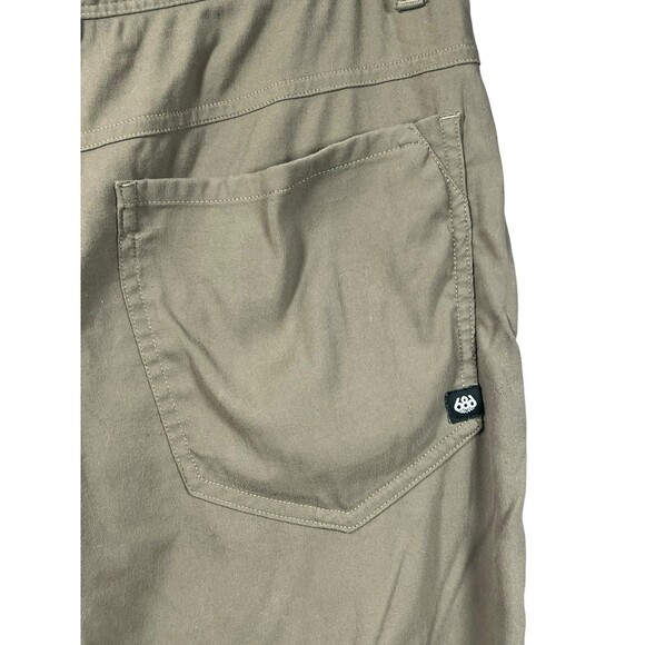 686 Everywhere Multi Shell Pants Brown Nylon Spandex Men's Slim Fit 32x32 - Picture 9 of 12